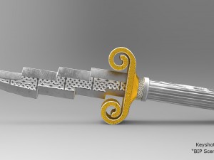 zeus dagger - low poly 3D Model