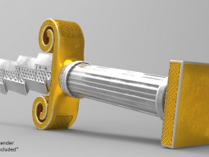 zeus dagger - low poly 3D Model