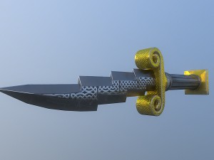 zeus dagger - low poly 3D Model