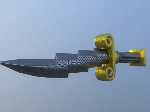 zeus dagger - low poly 3D Model