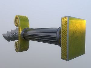 zeus dagger - low poly 3D Model