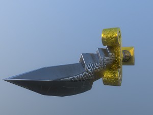 zeus dagger - low poly 3D Model