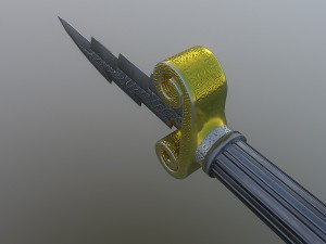 zeus dagger - low poly 3D Model
