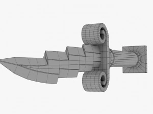 zeus dagger - low poly 3D Model