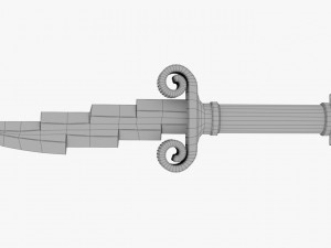 zeus dagger - low poly 3D Model