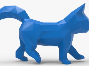 low poly kitten 3d print 3Dプリントモデル