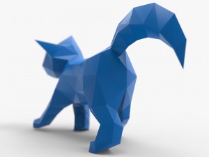 low poly kitten 3d print 3Dプリントモデル
