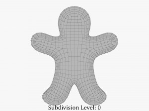 gingerbread man realistic pbr Modello 3D