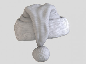 santa hat Model 3D