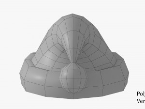 low-poly santa hat game asset 3D Model