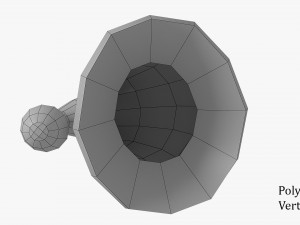 low-poly santa hat game asset 3D Model