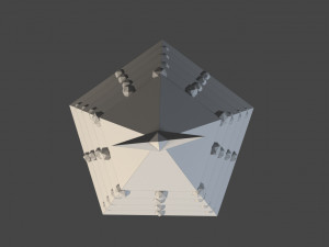 low-poly x-mas tree game asset 3D Model