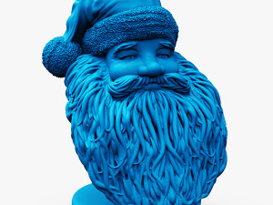 santa claus printable bust 3D Print Model