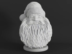 santa claus printable bust 3D Print Model