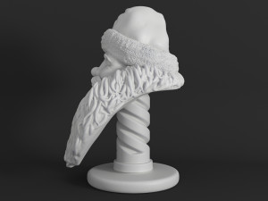 santa claus printable bust 3D-Druckmodell