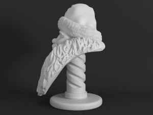 santa claus printable bust 3D Print Model