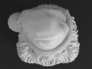 santa claus printable bust 3D Print Model