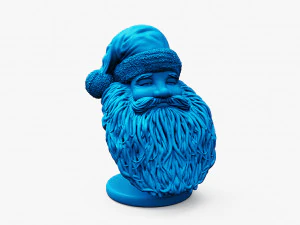 santa claus printable bust 3D Print Model