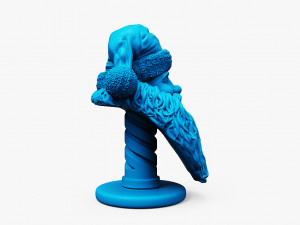 santa claus printable bust 3D-Druckmodell