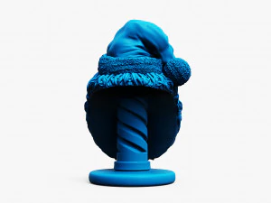 santa claus printable bust 3D Print Model