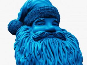 santa claus printable bust 3D-Druckmodell