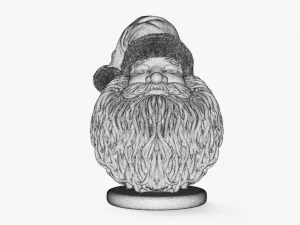 santa claus printable bust 3D Print Model