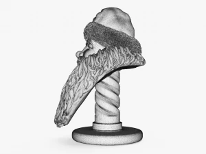 santa claus printable bust 3D Print Model