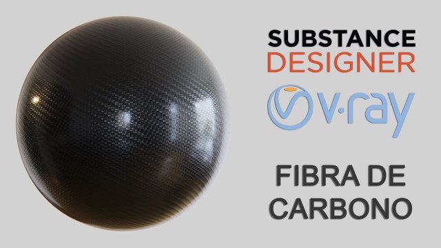 Material de fibra de carbono con substance designer y vray 