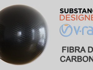 Material de fibra de carbono con substance designer y vray 2D Tutorials