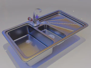 stainless steal sink 3D Model