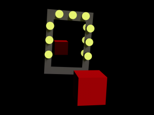 vanity mirror Model 3D