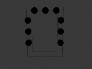 vanity mirror Model 3D