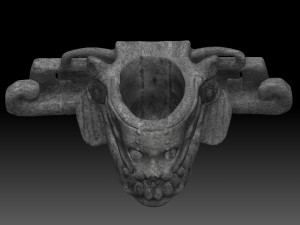 skull with mayan art 3D 모델