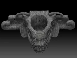 skull with mayan art 3D Model