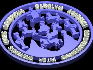 logo 3d universidad de san carlos de guatemala 3D Model
