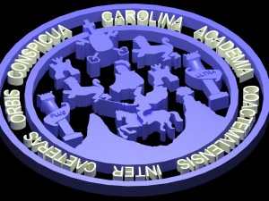 logo 3d universidad de san carlos de guatemala Model 3D