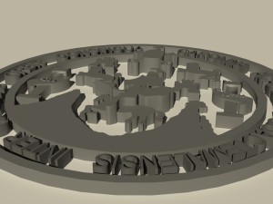 logo 3d universidad de san carlos de guatemala 3D 모델