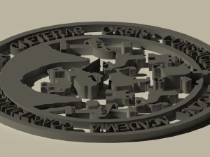 logo 3d universidad de san carlos de guatemala 3D 모델