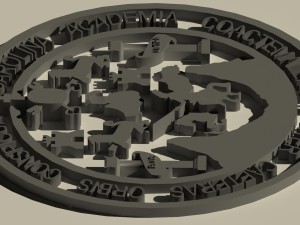 logo 3d universidad de san carlos de guatemala 3D 모델