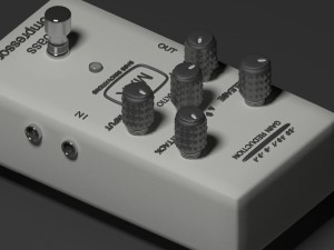 bass guitar compressor pedal 3Dモデル