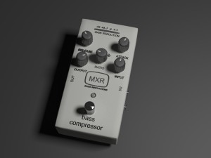 bass guitar compressor pedal 3Dモデル