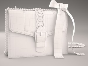 Sylvie leather mini chain bag 3D Model