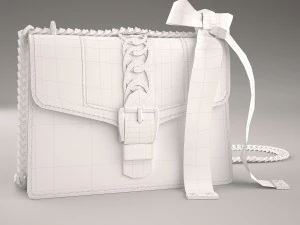 Sylvie leather mini chain bag 3D Model
