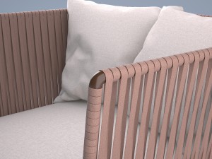 kettal bitta 2-seater sofa and club armchair 3D 模型