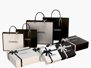 Bo&icirc;tes d'emballage cadeaux et sacs en papier Modèle 3D