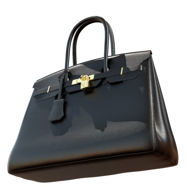 Black leather sales birkin bag