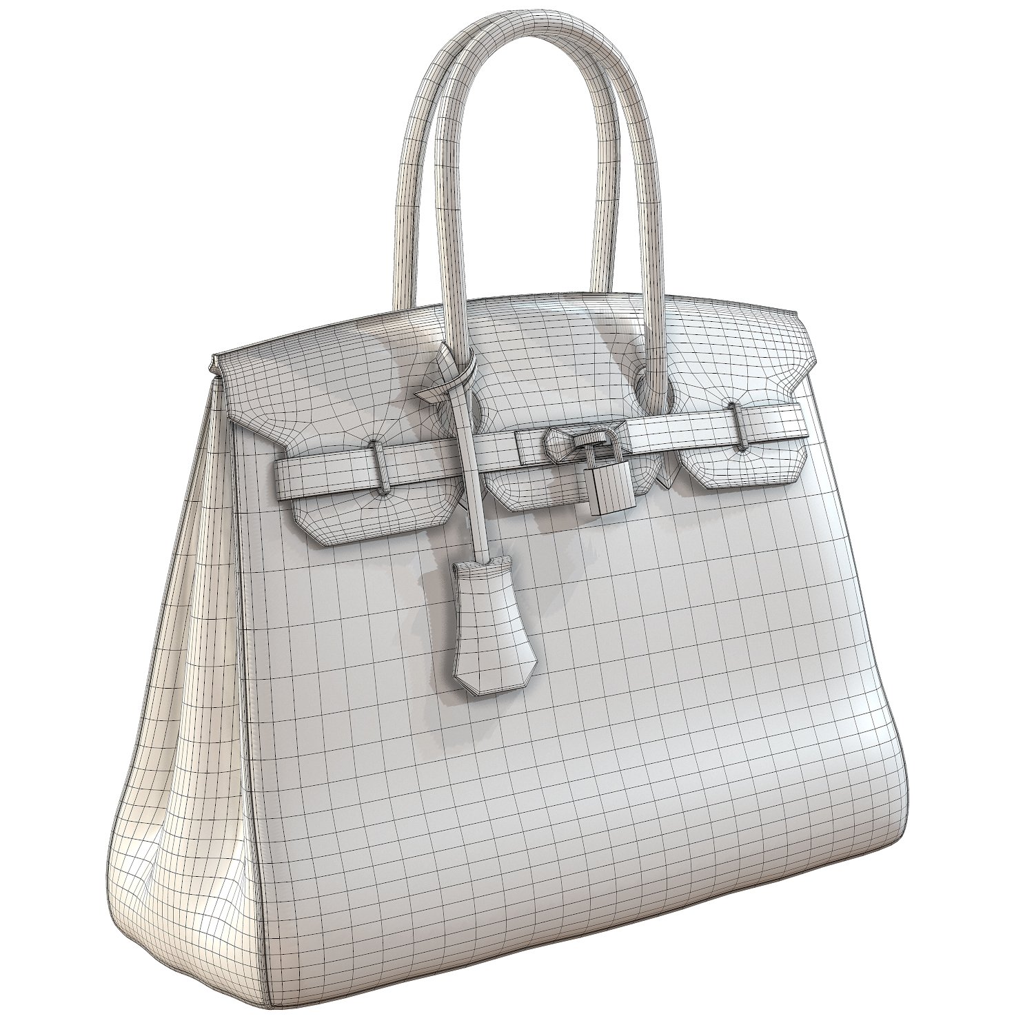 Hermes Birkin Bag Yellow Leather | 3D model