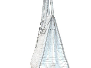 Bag gray leather 3D Model