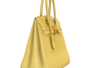 Bag yellow leather 3D Model