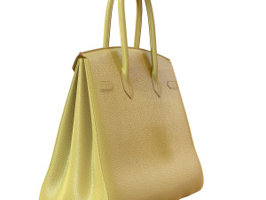 Bag yellow leather 3D Model